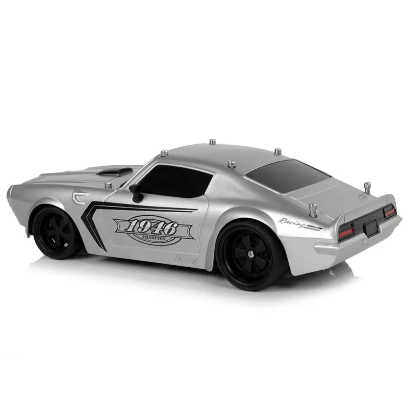 LEAN TOYS Coche deportivo R/C 1:18 plateado Champion mando