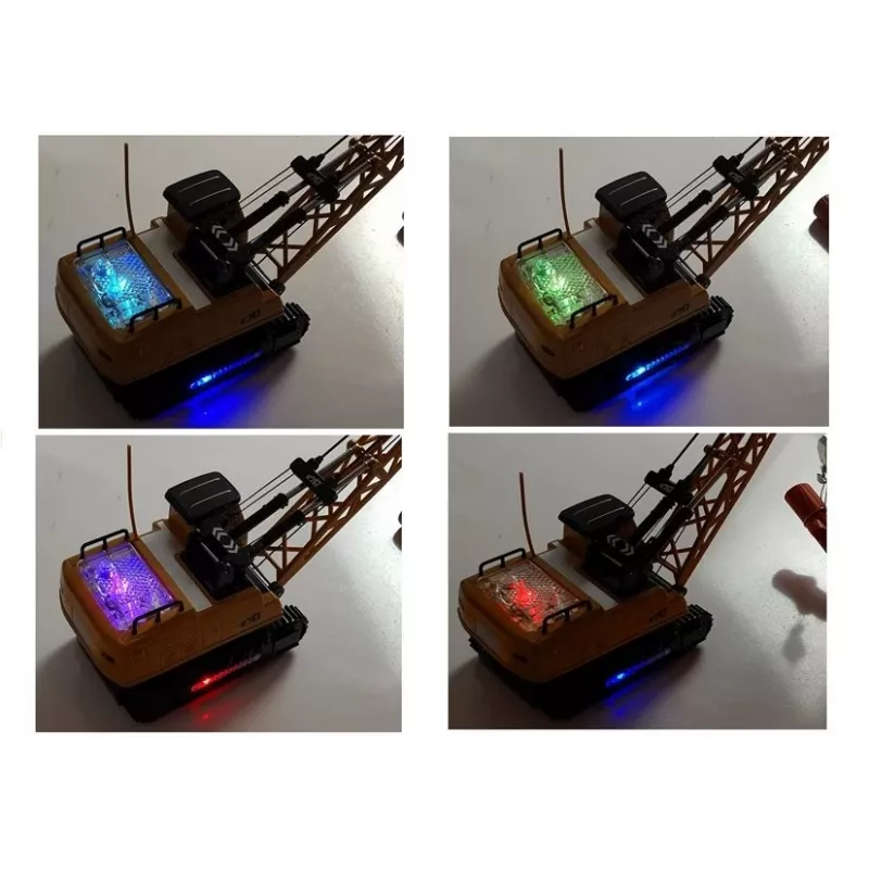 LEAN TOYS Grúa R/C con brazo móvil y luces