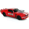 LEAN TOYS Coche deportivo R/C 1:16 rojo rayas blancas mando