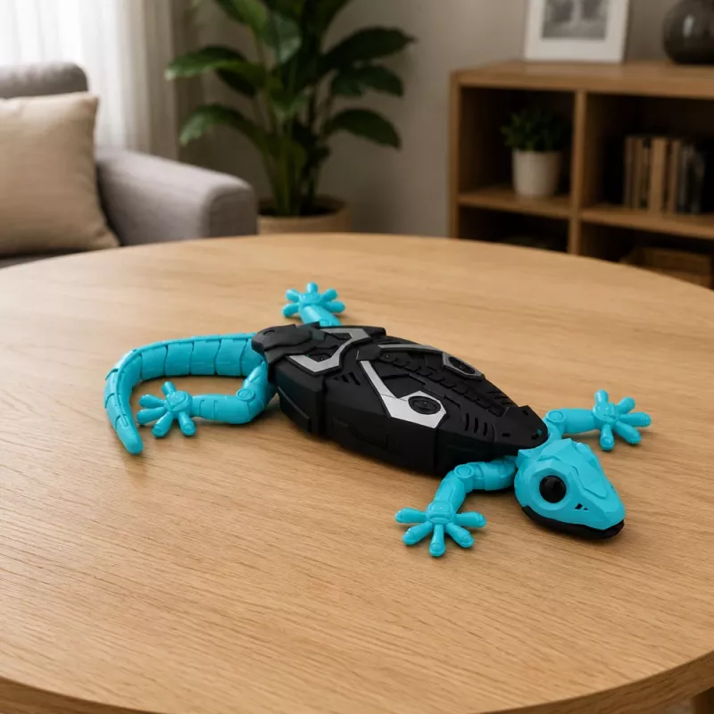 LEAN TOYS RC Gecko Lagarto trepador de pared 360° azul