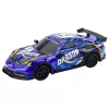 LEAN TOYS Coche deportivo RC con carrocería de drift iluminada, azul 1:16 4WD 2,4GHz