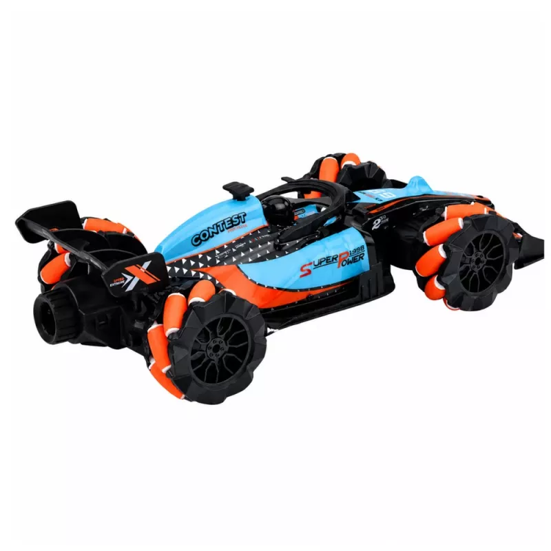 Coche de carreras teledirigido LEAN TOYS RC Sports con mando, maniobras de drift, luces y sonidos 1:14