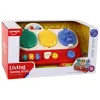 LEAN TOYS Tablero sensorial de aprendizaje rojo para niños - 12 actividades busy board de madera