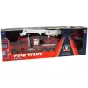 LEAN TOYS Coche teledirigido de bomberos 2.4G con luz y sonido rojo