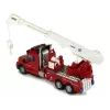 LEAN TOYS Coche teledirigido de bomberos 2.4G con luz y sonido rojo