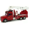 LEAN TOYS Coche teledirigido de bomberos 2.4G con luz y sonido rojo