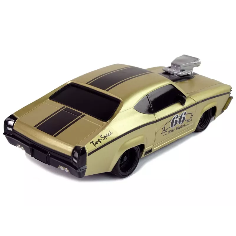 LEAN TOYS Coche deportivo teledirigido Classic 1:20 dorado mando