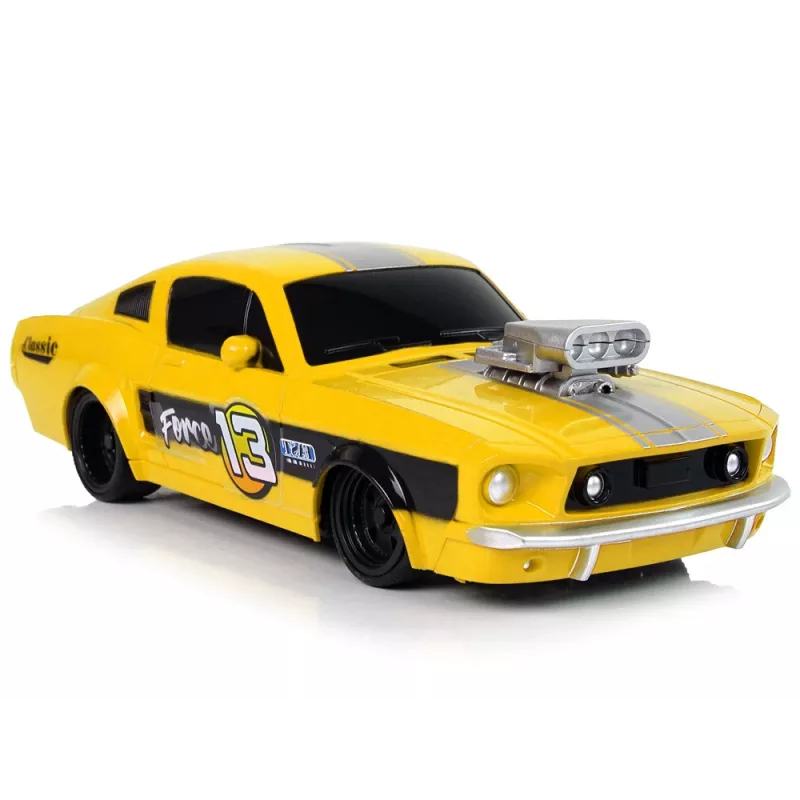LEAN TOYS Coche deportivo teledirigido Classic 1:20 amarillo mando