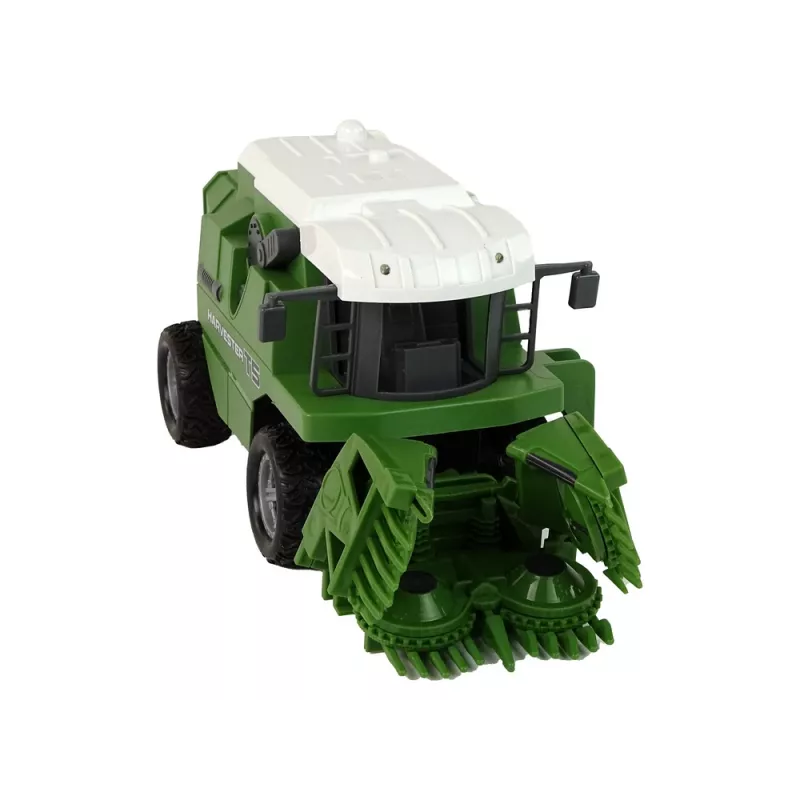 LEAN TOYS Cosechadora teledirigida R/C luces verde