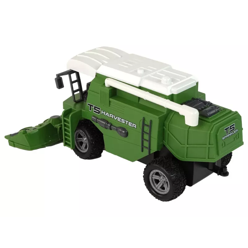LEAN TOYS Cosechadora teledirigida R/C luces verde
