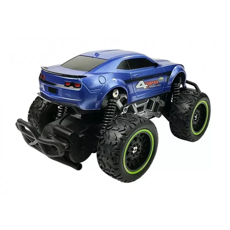 LEAN TOYS Coche teledirigido todoterreno R/C Azul High Wheels