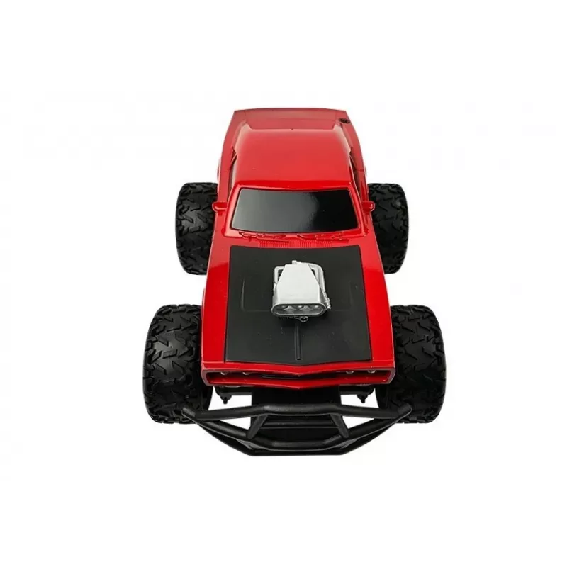 LEAN TOYS Coche teledirigido todoterreno R/C Rojo High Wheels