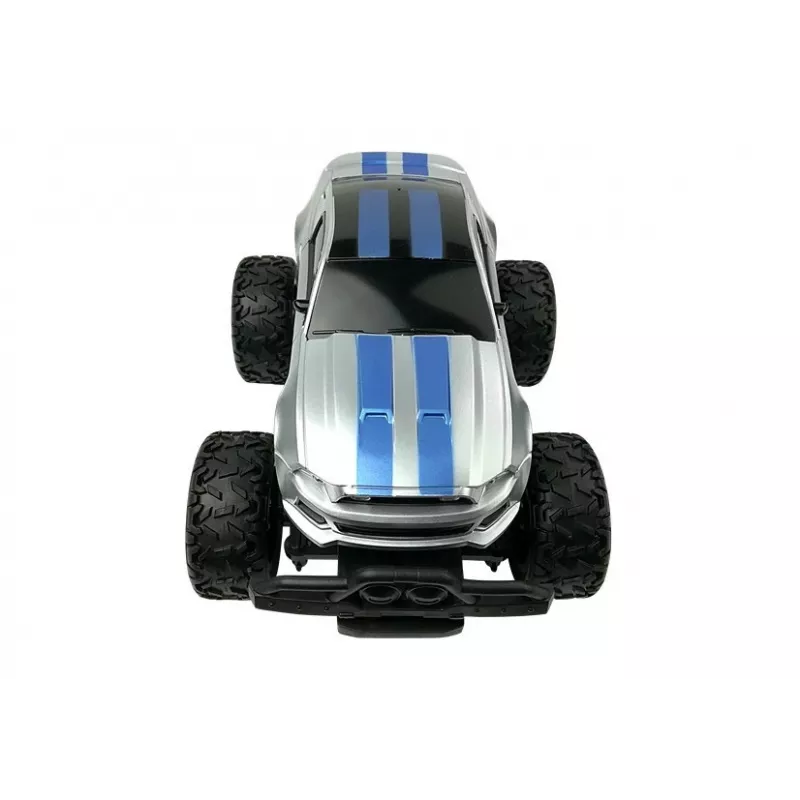 LEAN TOYS Coche teledirigido todoterreno R/C Plata High Wheels