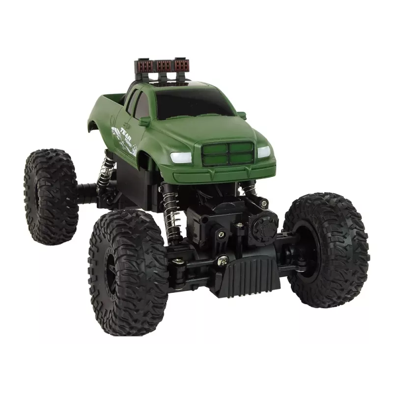 LEAN TOYS Coche teledirigido R/C 2,4 GHz 1:18 verde