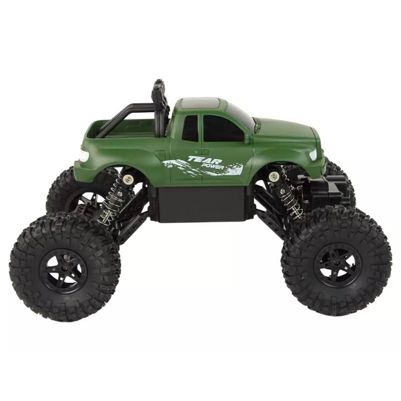 LEAN TOYS Coche teledirigido R/C 2,4 GHz 1:18 verde