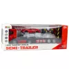 LEAN TOYS Set de coche grúa teledirigido 1:16 – Camión grúa RC y coche deportivo rojo (22707)