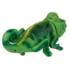 LEAN TOYS Camaleón Teledirigido Luz Verde 28 cm