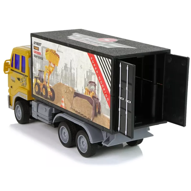 LEAN TOYS Camión de obra teledirigido 1:24 amarillo