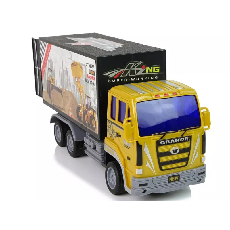 LEAN TOYS Camión de obra teledirigido 1:24 amarillo