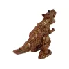 LEAN TOYS Dinosaurio con mando a distancia y proyector de vapor marrón