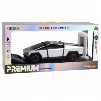 LEAN TOYS Camión pickup eléctrico teledirigido 1:12 con estación de carga