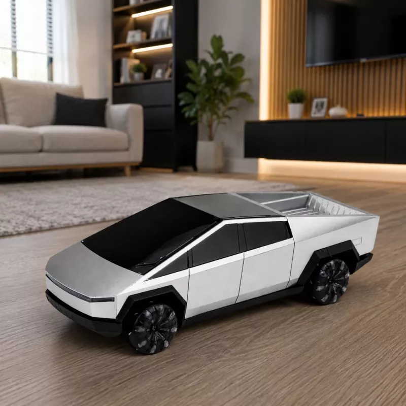 LEAN TOYS Camión pickup eléctrico teledirigido 1:12 con estación de carga