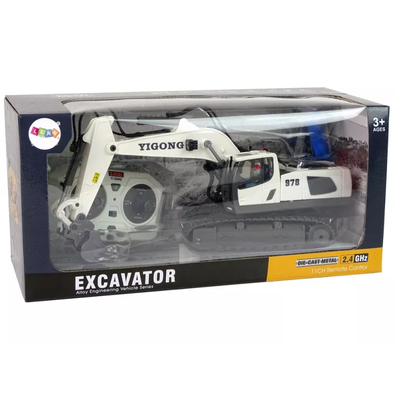 LEAN TOYS Excavadora teledirigida con orugas 2,4 GHz pilot
