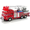 LEAN TOYS Parque de bomberos teledirigido con pedal de acelerador y freno mando a distancia sonido