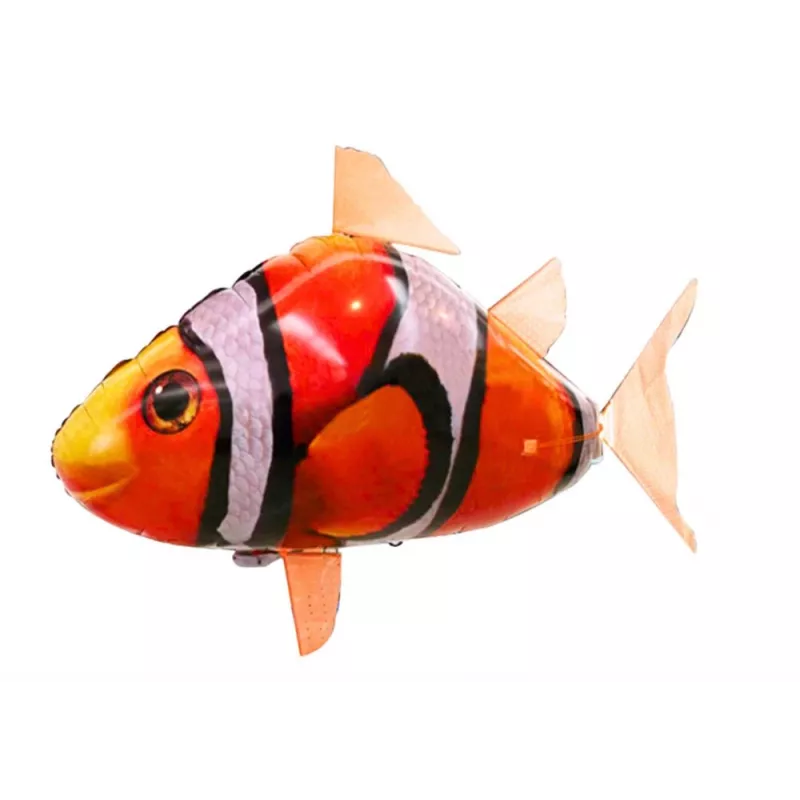 LEAN TOYS Pez teledirigido R/C Pez payaso globo volador naranja