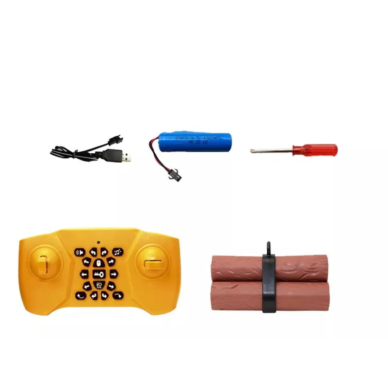 LEAN TOYS Carretilla elevadora teledirigida giro 360 grados ruedas luminosas