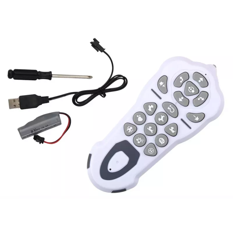 LEAN TOYS perro robot interactivo teledirigido – baila, canta, comandos programables, azul