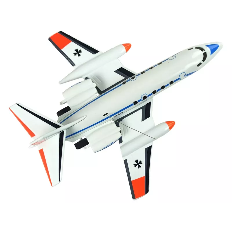 LEAN TOYS avión de pasajeros teledirigido con luces LED 40 MHz Pilot