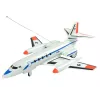 LEAN TOYS avión de pasajeros teledirigido con luces LED 40 MHz Pilot