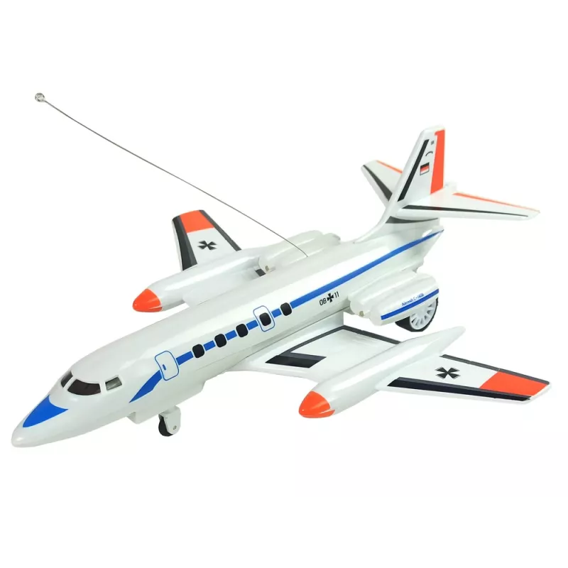 LEAN TOYS avión de pasajeros teledirigido con luces LED 40 MHz Pilot