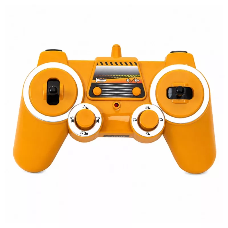 LEAN TOYS excavadora RC oruga teledirigida con luz y sonido amarilla 1:16