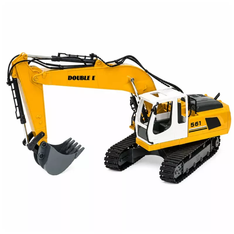 LEAN TOYS excavadora RC oruga teledirigida con luz y sonido amarilla 1:16