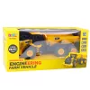 LEAN TOYS Camión volquete RC control remoto transportador sonidos 9CH 2.4G amarillo