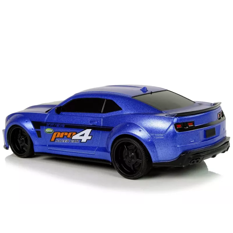LEAN TOYS Coche deportivo teledirigido 1:24 Racing azul ventanillas tintadas