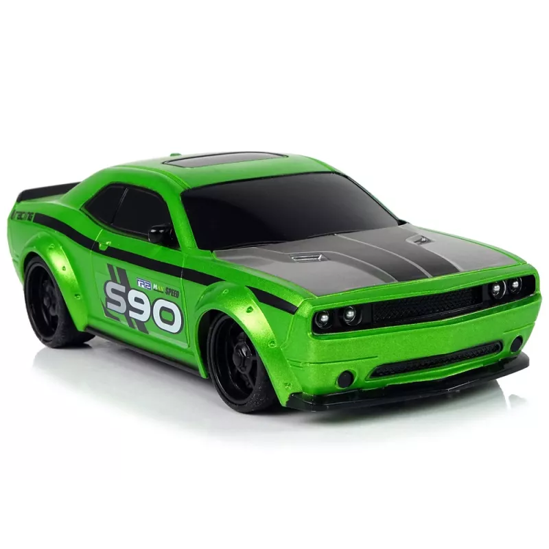 LEAN TOYS Coche deportivo teledirigido 1:24 Racing verde