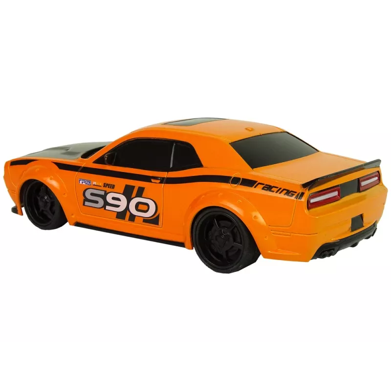 LEAN TOYS Coche deportivo teledirigido 1:24 Racing naranja 27 MHz mando