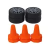 LEAN TOYS Coche deportivo teledirigido R/C 1:24 Negro, ruedas intercambiables