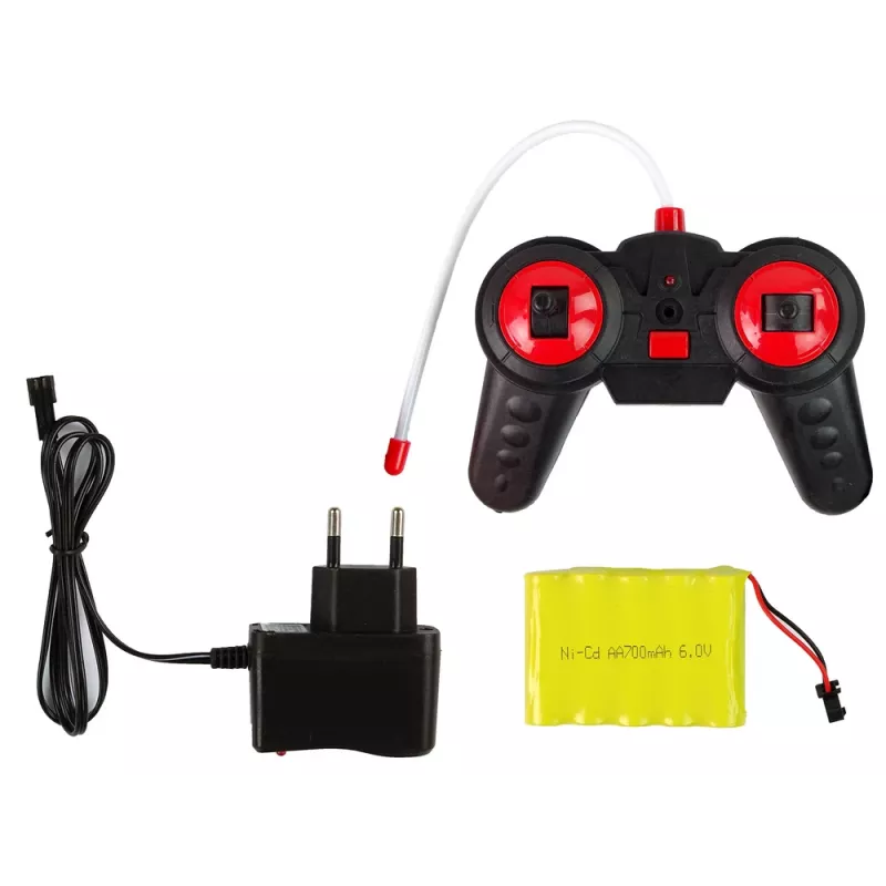 LEAN TOYS Coche deportivo teledirigido con faros LED frontales y mando a distancia R/C