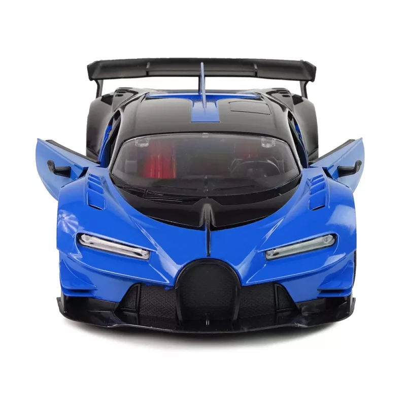 LEAN TOYS Coche deportivo teledirigido con faros LED frontales y mando a distancia R/C