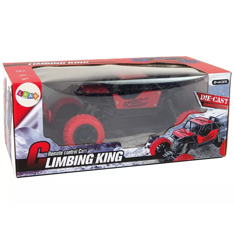 LEAN TOYS Vehículo todoterreno teledirigido R/C 1:18 Rojo