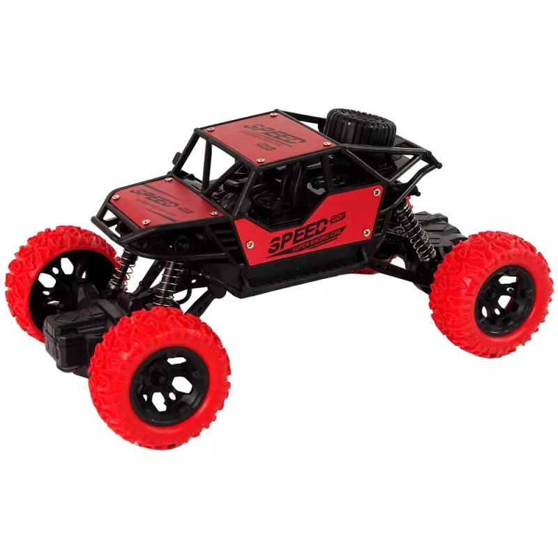 LEAN TOYS Vehículo todoterreno teledirigido R/C 1:18 Rojo