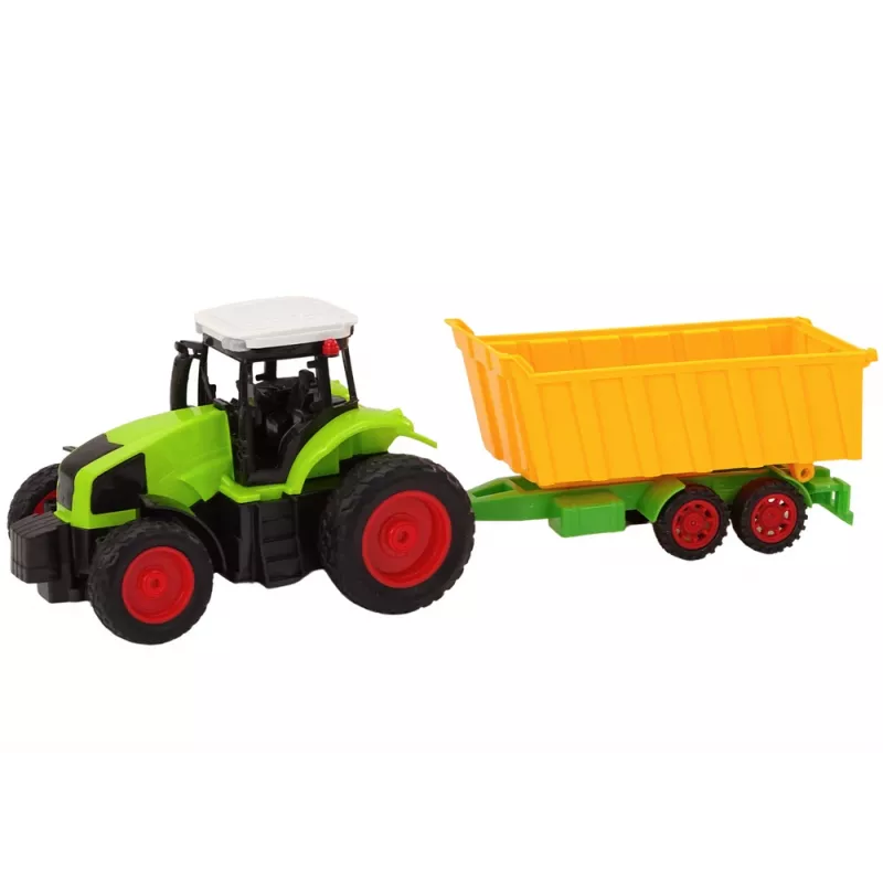 LEAN TOYS Tractor teledirigido con remolque RC 1:16 Verde