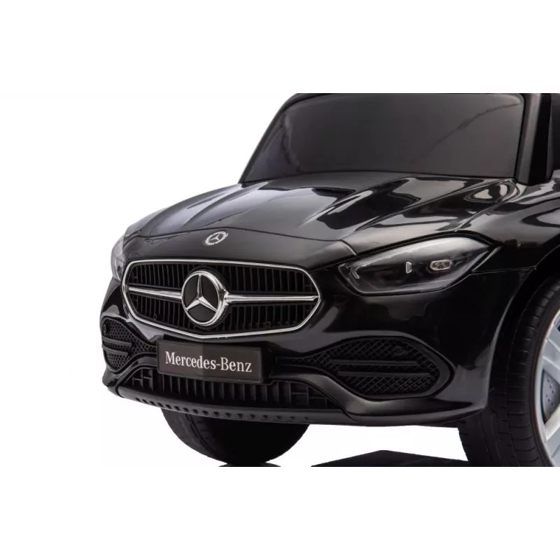 LEAN TOYS correpasillos con barra de empuje Mercedes 3 en 1 negro