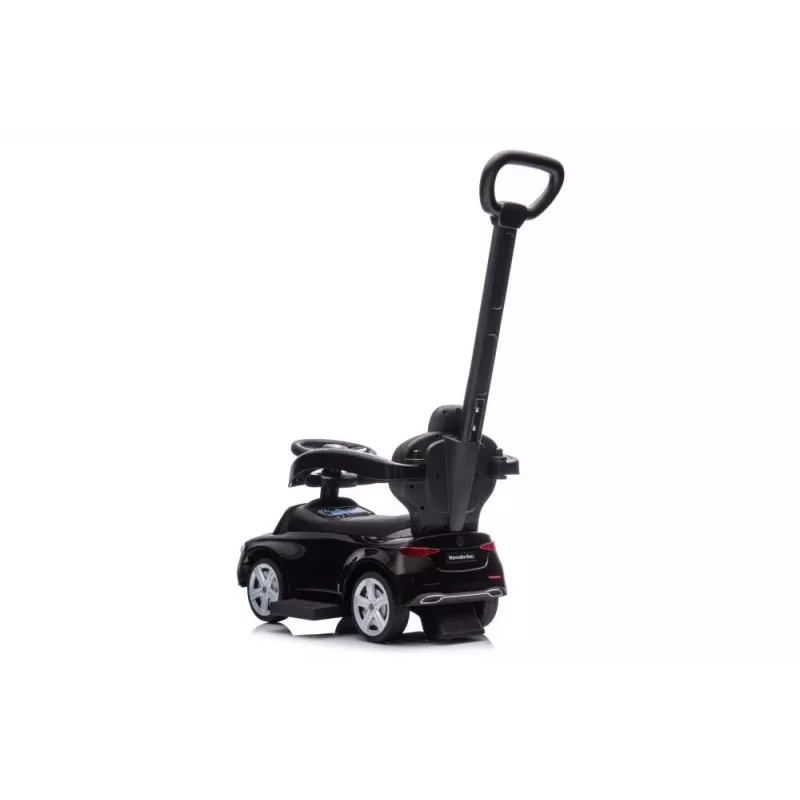 LEAN TOYS correpasillos con barra de empuje Mercedes 3 en 1 negro