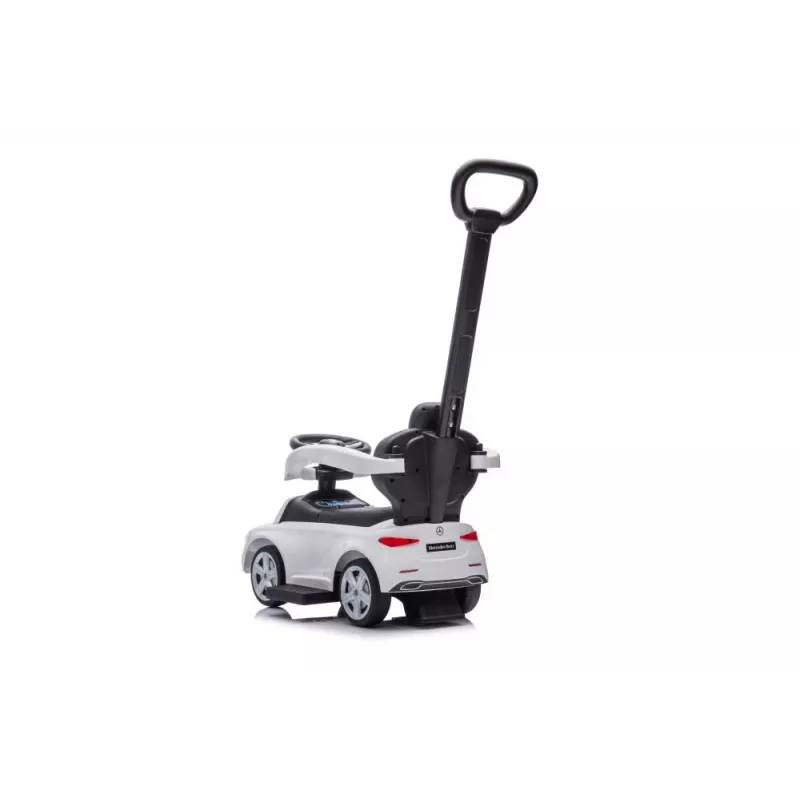 LEAN TOYS Andador con barra de empuje Mercedes 3 en 1 blanco
