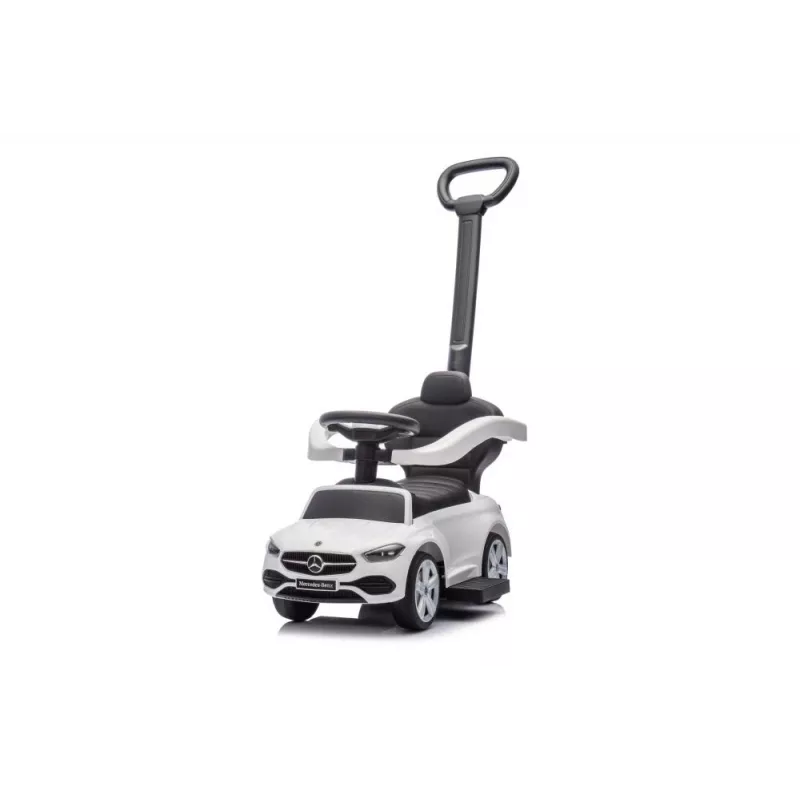LEAN TOYS Andador con barra de empuje Mercedes 3 en 1 blanco